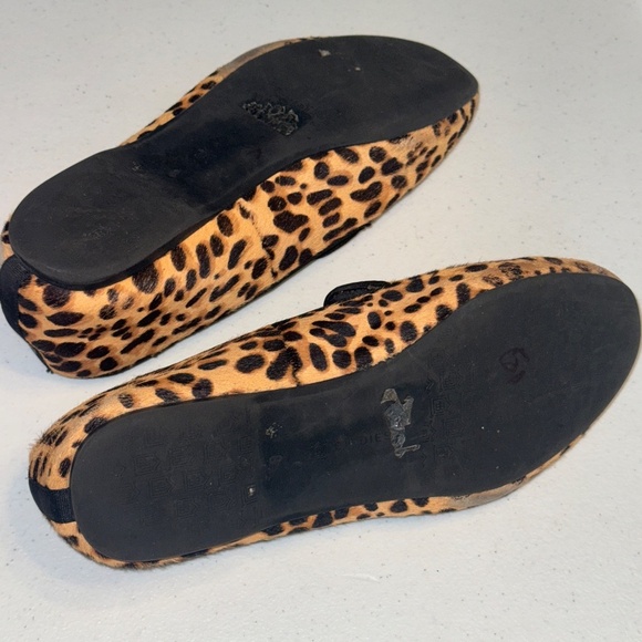 Birdies The Starling Cheetah Calf Hair Leopard Print Loafer Flats Size 8 - Picture 10 of 11